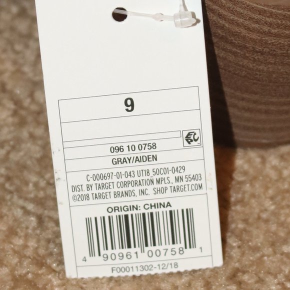 Universal Thread Booties - Sz 9 Gray - Picture 4 of 4